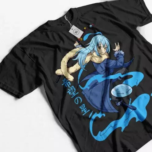 Slime Rimuru Tempest Short Sleeve T-Shirt Manga Unisex Summer Shirt All Size Hoodie, Sweatshirt | InkThreadWorks.com
