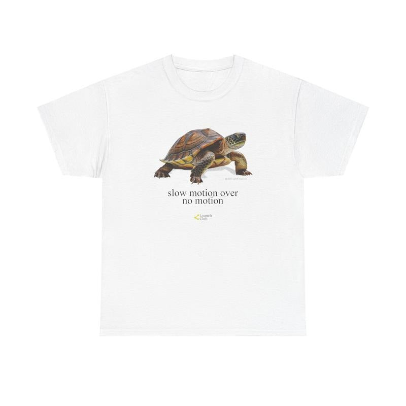 Slow Motion Turtle Shirt, Casual Cotton Retro T-Shirt, with Vintage Graphic Design for Men and Women, Top Menswear