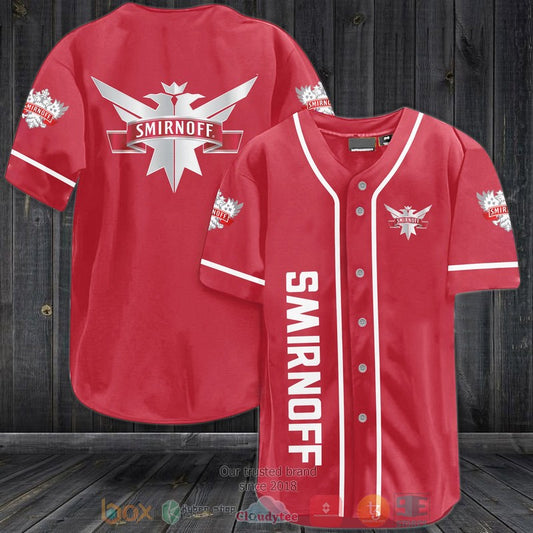 Smirnoff Vodka red Baseball shirt