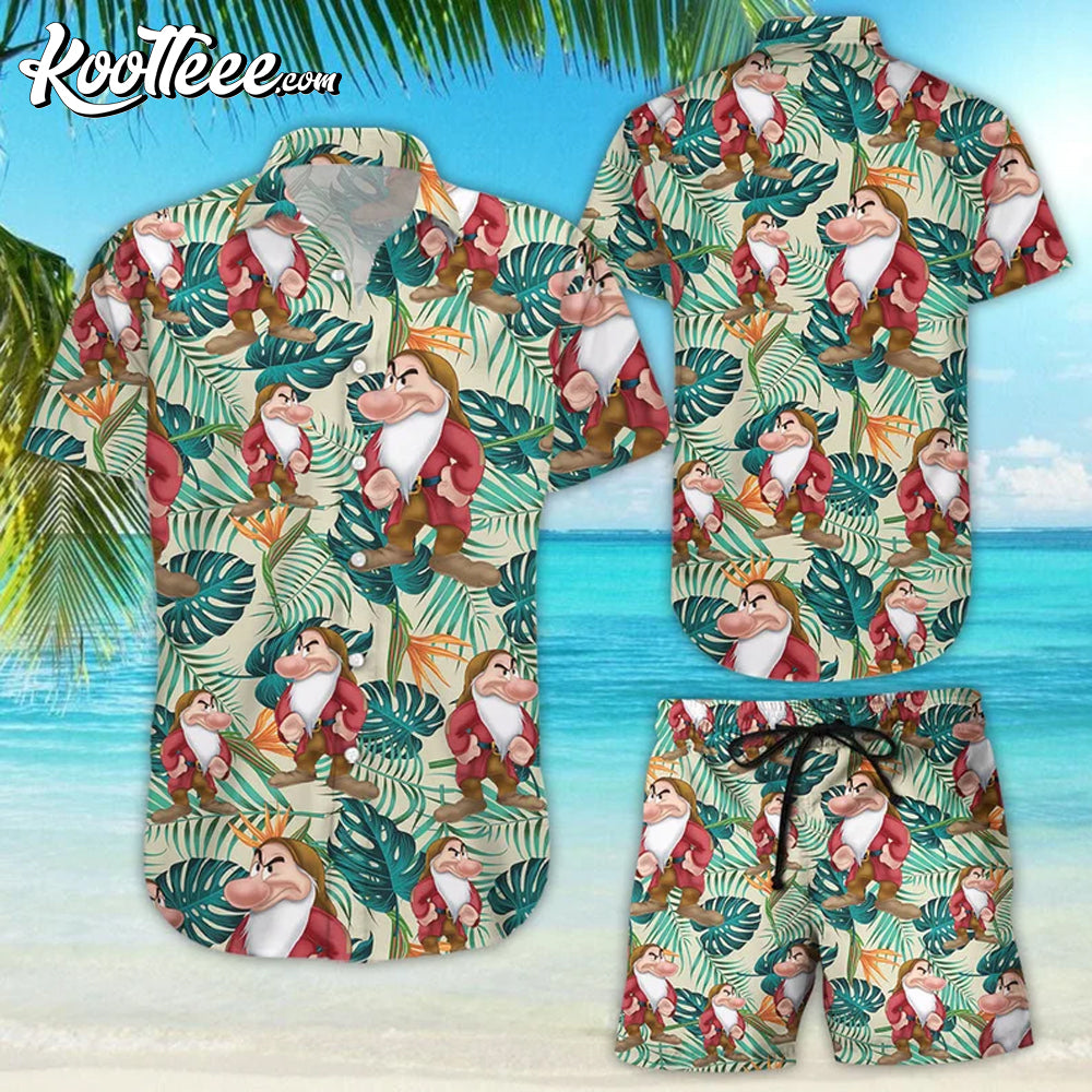 Snow White And Seven Dwarfs Grumpy Hawaiian Shirt And Shorts