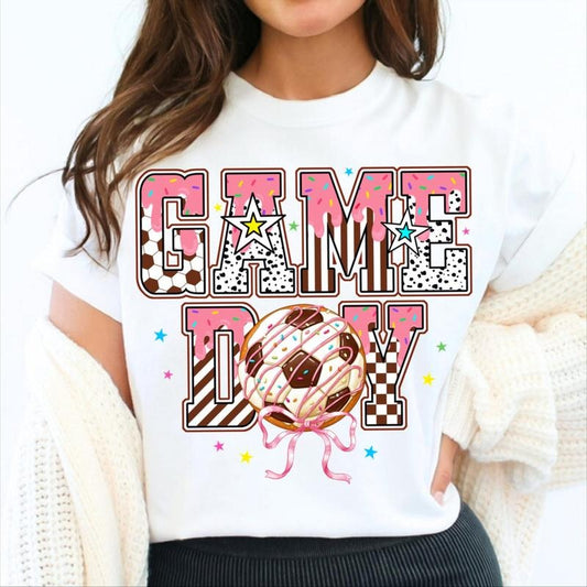 Soccer Game Day T-Shirt, Soccer Mama T-Shirt, Soc-cer Donut T-Shirt, Game Day Soccer Shirt Hoodie, Sweatshirt