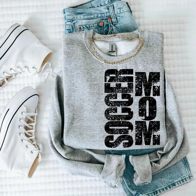 Soccer Mom DTF Transfers - THIS IS NOT A SHIRT Hoodie, Sweatshirt | InkThreadWorks.com