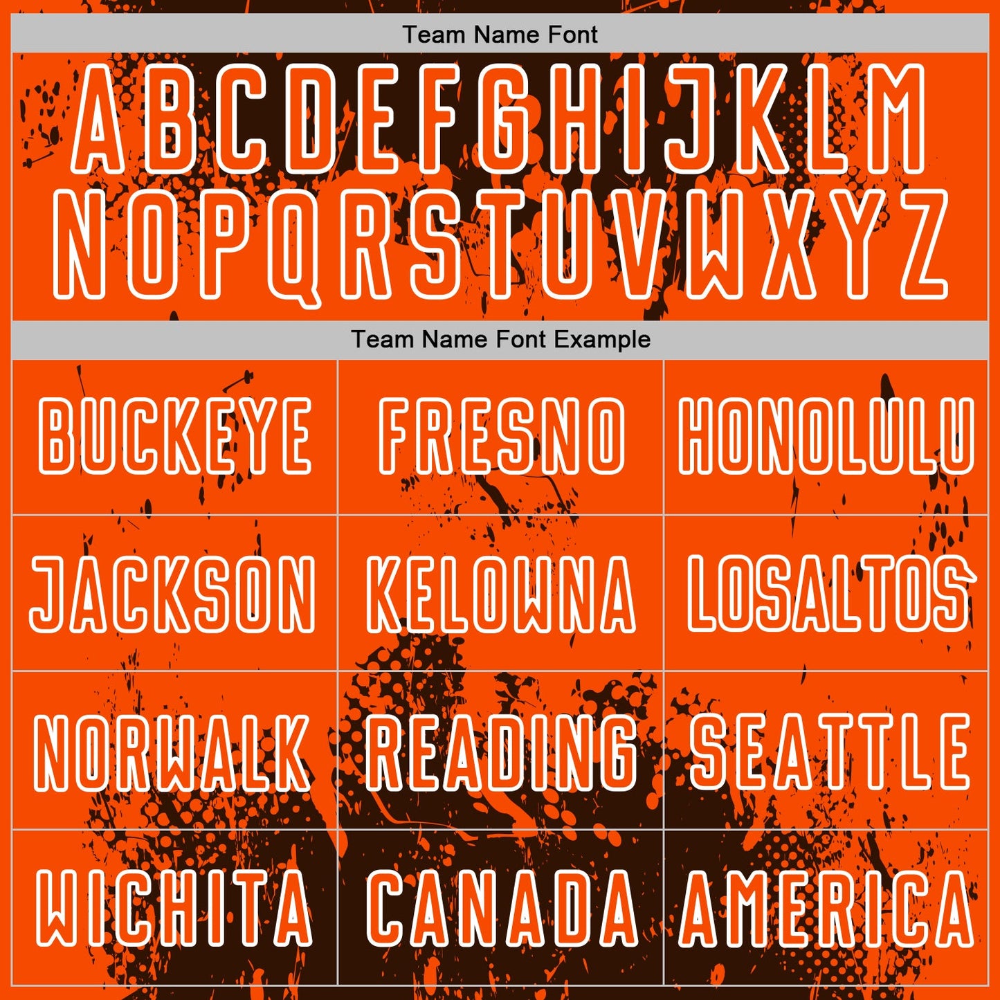 Custom Brown Orange-White Abstract Splatter Grunge Art Sports Sublimation Soccer Uniform Jersey