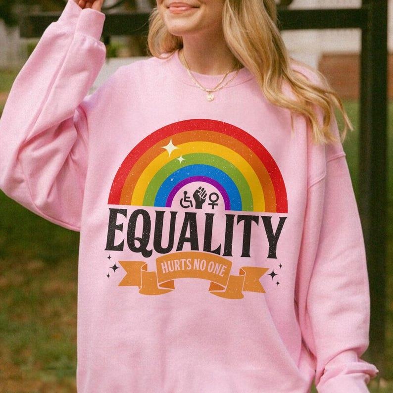 Social Justice Awareness Shirt, Equality Hurts No One Sweatshirt, Black Lives Matter, LGBTQ Rights, Feminist Tee Hoodie