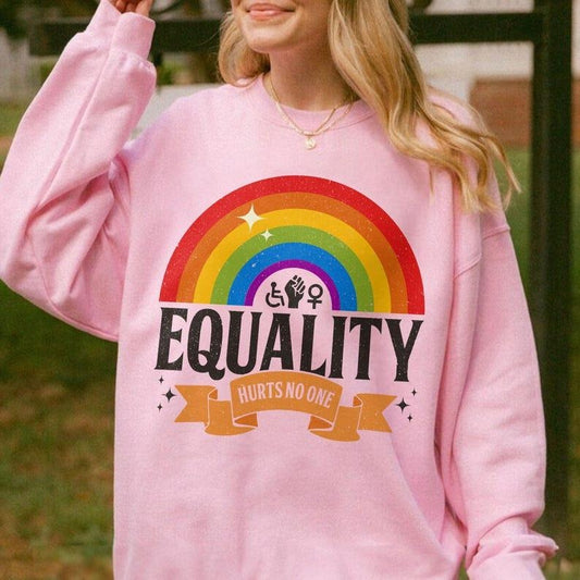 Social Justice Awareness Shirt, Equality Hurts No One Sweatshirt, Black Lives Matter, LGBTQ Rights, Feminist Tee Hoodie