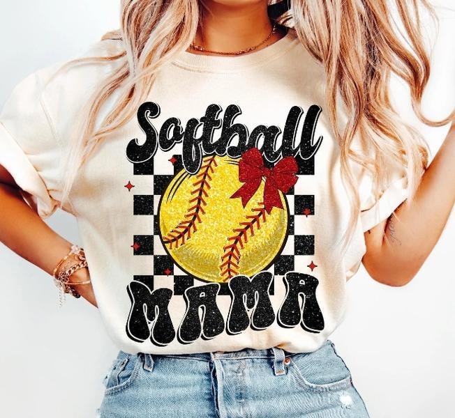 Softball Mama DTF Transfers - THIS IS NOT A SHIRT Hoodie, Sweatshirt | InkThreadWorks.com