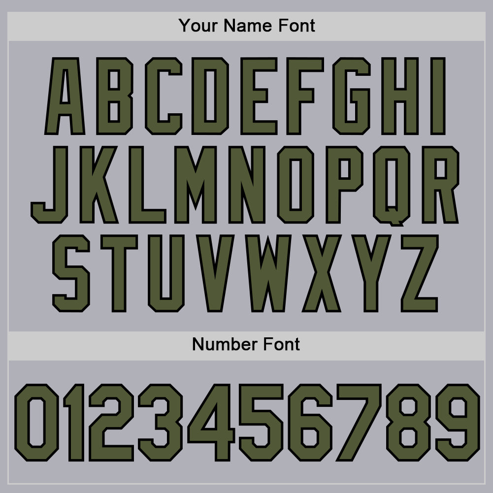 Custom Gray Olive-Black Two-Button Unisex Softball Jersey