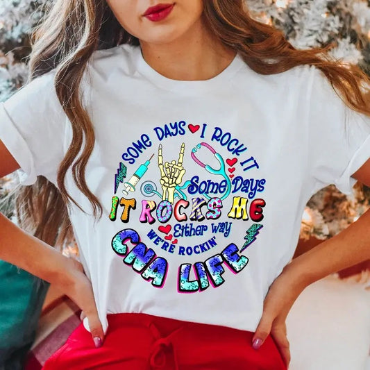 Some Day I Rock It Some Day It Rocks Me T-Shirt, Emergency Nurse Shirt, Halloween Nurse Tee, Registered Nurse Gift Tee,...