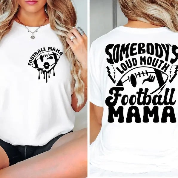 Somebody's Loud Mouth Football Mama Shirt, Football mom shirt, Football mom sweatshirt, Fall sweatshirt, Football...