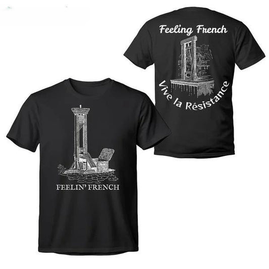 Sonia Samra Feelin' French Guillontine T-shirt, Anti Capitalism Social Justice Liberal Leftiest Revolution Sweatshirt, Expect Resistance Hoodie, Women Empowerment, Unisex Graphic Tee, Smooth Fabric, Aesthetic Streetwear Vibe
