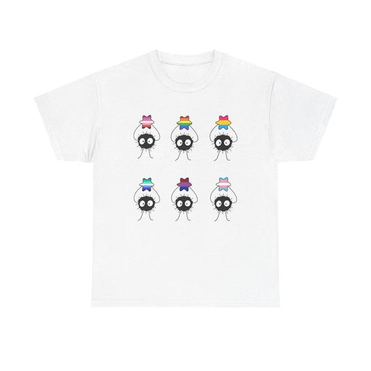 Soot Sprite Pride Star Tee, Cute LGBT Anime Shirt, Anime Pride Tee, Kawaii Ghibli-Inspired Pride Shirt Hoodie, Sweatshirt