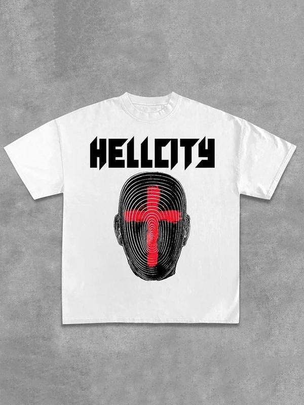 Sopula Hellcity-New Printed Pattern Design Cotton Casual T-Shirt Hoodie, Sweatshirt | InkThreadWorks.com