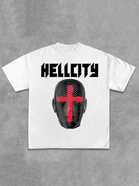 Sopula Hellcity-New Printed Pattern Design Cotton Casual T-Shirt Hoodie, Sweatshirt | InkThreadWorks.com