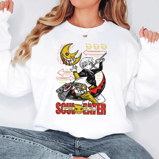Soul Eater Hoodie Death the Kid Japanese Anime Manga T-Shirt Sweatshirt Hoodie, Retro Styles, Bring Back the Classics, Classic