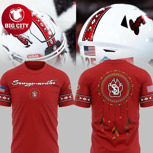 South Dakota Coyotes 2026 Native American Heritage Day Two Sided Shirt