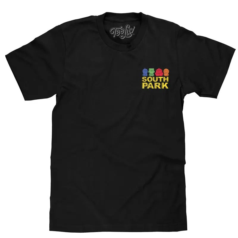 South Park Character T-Shirt - Black Hoodie, Sweatshirt | InkThreadWorks.com