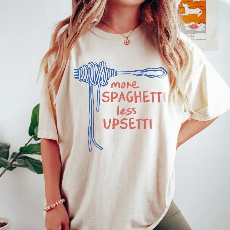 Spaghetti Shirt, Funny Food Shirt, Foodie T Shirt, Food Humor, Funny Saying TShirt, Silly T-Shirt