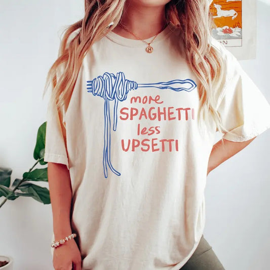 Spaghetti Shirt, Funny Food Shirt, Foodie T Shirt, Food Humor, Funny Saying TShirt, Silly T-Shirt