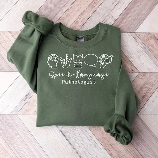 Speech Therapist Sweatshirt, Speech Language Shirt, SLP Nurse Sweater, SLP Shirt,Speech Language Pathologist Tshirt Hoodie