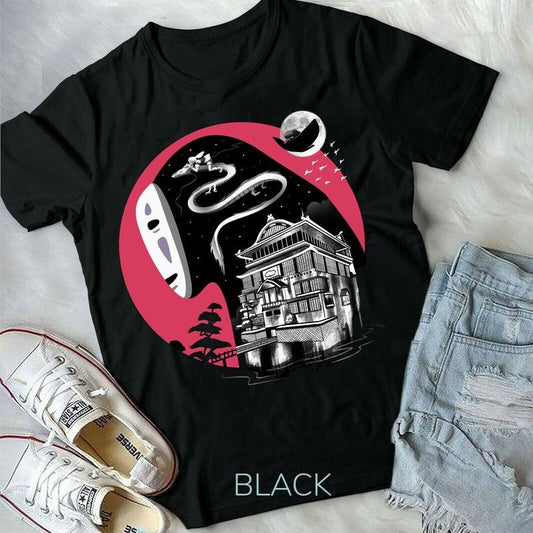 Spirited Away Anime T-Shirt S-4XL, Studio Ghibli Hayao Miyazaki Unisex Tee