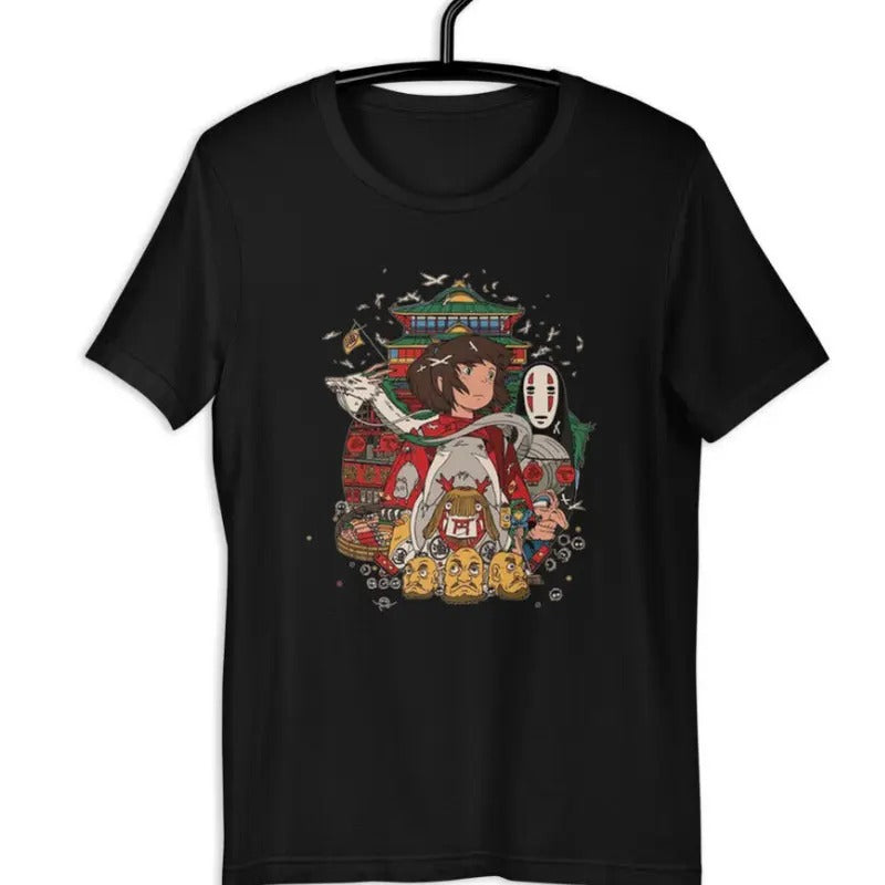 Spirited Away Anime T-Shirt, Studio Ghibli Hayao Miyazaki new unisex shirt