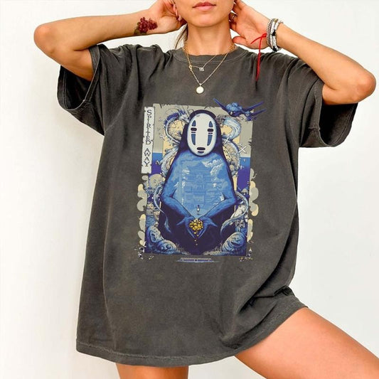 Spirited Away No face shirt, Hayao Miyazaki, Ghibli Spirited Away Shirt Hoodie, Sweatshirt | InkThreadWorks.com