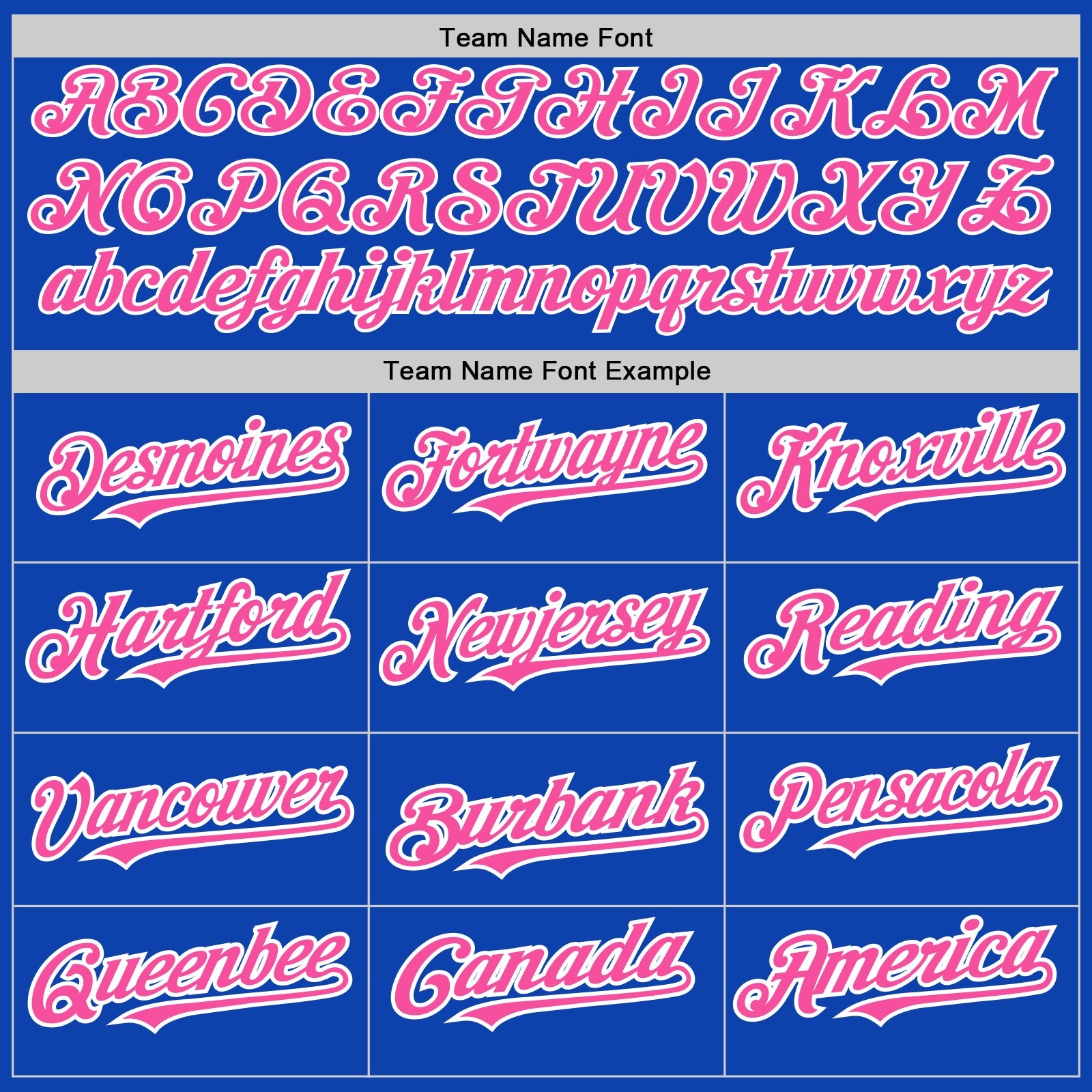 Custom Thunder Blue White-Pink Pinstripe Authentic Split Fashion Baseball Jersey