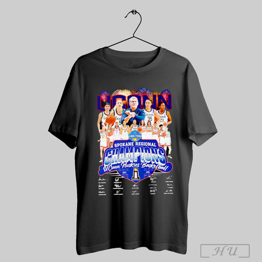 Spokane Regional Champions Uconn Huskies Basketball 2025 T Shirt
