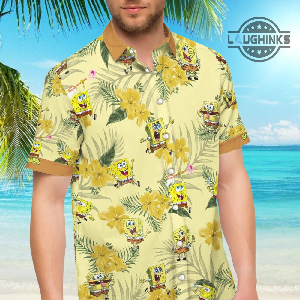 Spongebob Hawaiian Shirt Squarepants Hawaiian Shirt And Shorts NEW