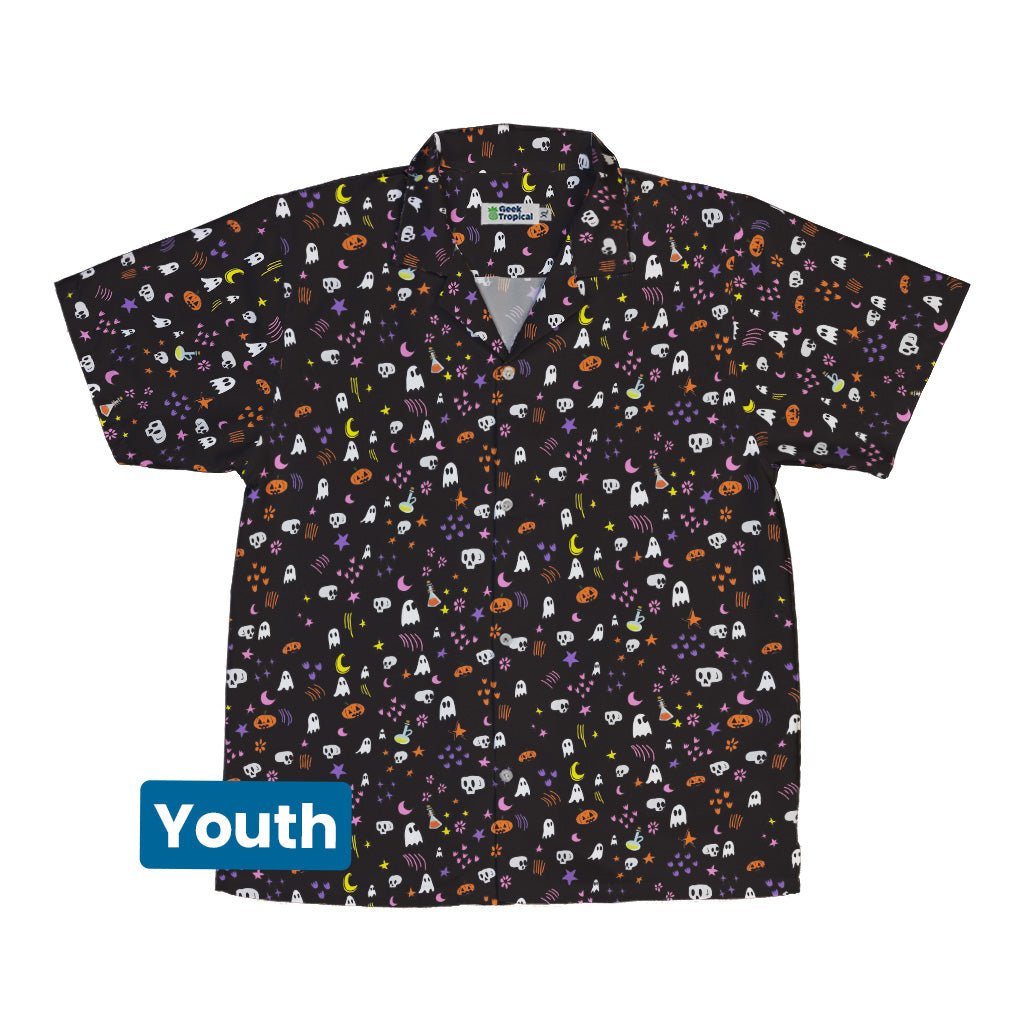 Spooky Doodles Youth Hawaiian Shirt