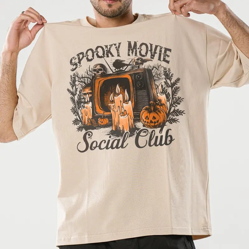 Spooky Movie Club Halloween T-shirt, Horror Movie Club T-Shirt, Social Club T-Shirt