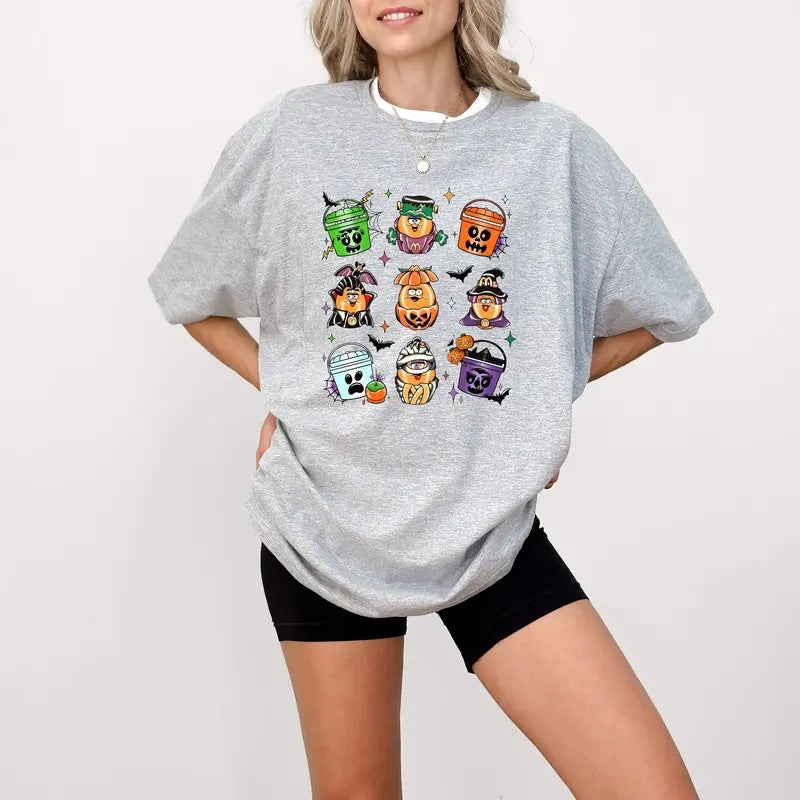 Spooky Nuggets Meal Bucket Shirt, Halloween Chicken Nuggets, Funny Halloween T-Shirt, Trendy Halloween, Spooky Season, Halloween Party Tee