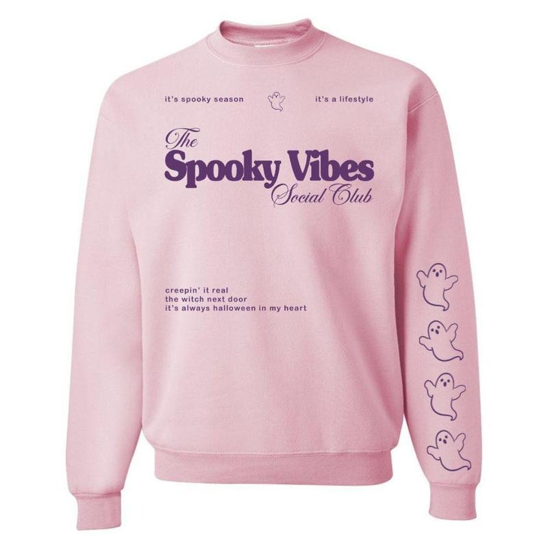 'Spooky Vibes Social Club' Crewneck Sweatshirt