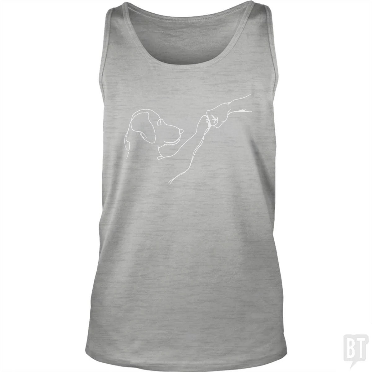 Dog and Human Fist Bump Tank Top