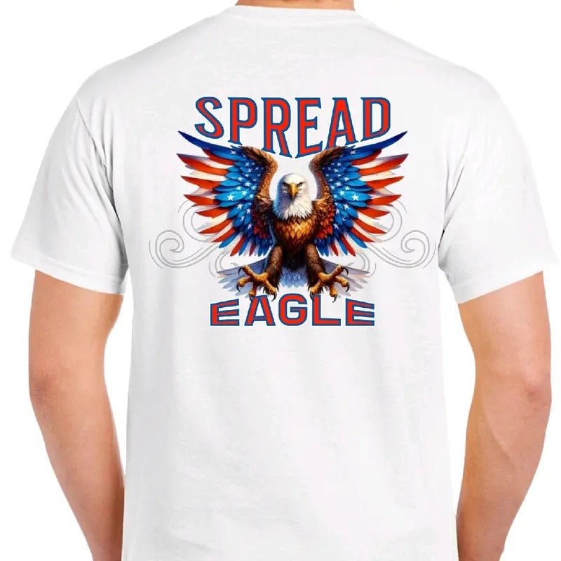 Spread Eagle - Men's T-Shirt- American- cotton Menswear Top Tshirt Sport Streetwear