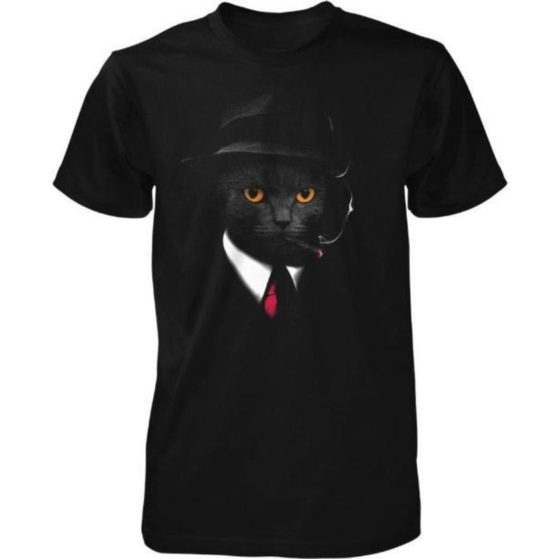 Spy Cat, Undercover Cat Men's T-shirt Made in USA Hoodie, Sweatshirt | InkThreadWorks.com