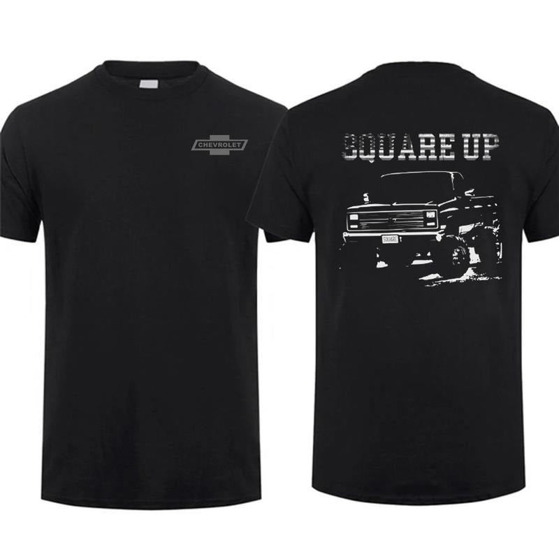 Square Body Chevy Truck Usa Squarebody Pickup American Short-sleeve T-shirt, Menswear Car Parts Short Sleeve