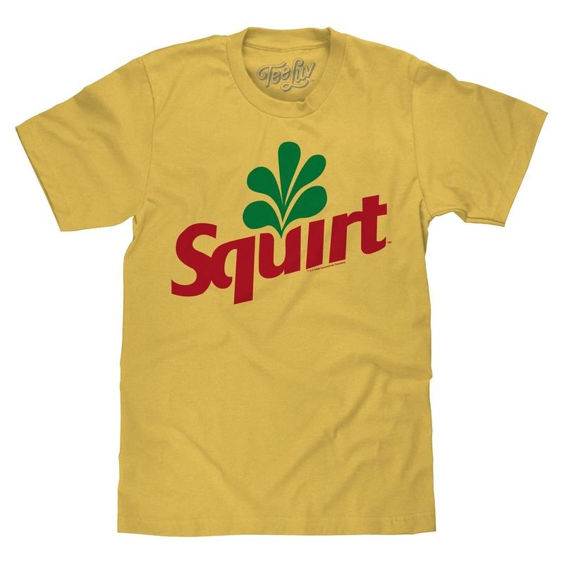 Squirt Grapefruit Soda Logo T-Shirt - Banana Yellow men gifts Hoodie, Sweatshirt | InkThreadWorks.com