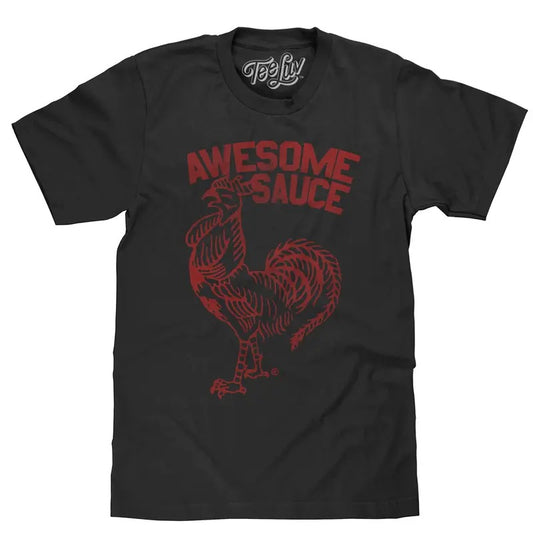 Sriracha Awesome Sauce T-Shirt - Black Hoodie, Sweatshirt | InkThreadWorks.com