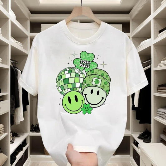 St. Patrick's Day Trend! Lightweight & Breathable, Graphic T - shirt, Unique Lucky Designs, Ideal for Daily Wear and Festive Gatherings