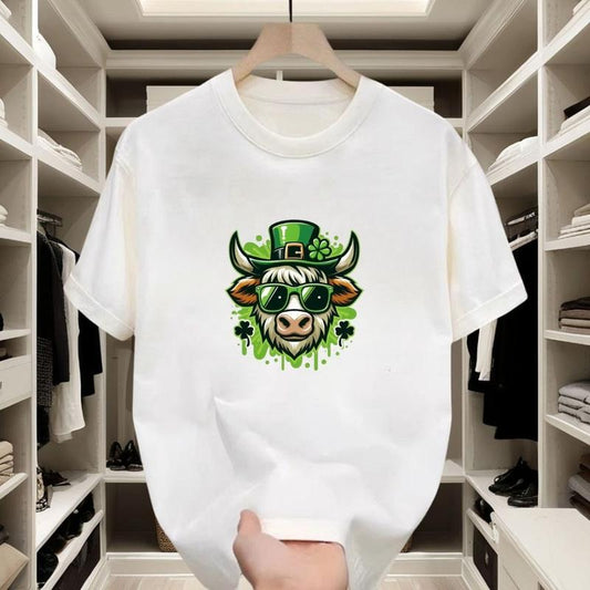 St. Patrick's Day Trend! Festive Graphic, Cotton T - Shirt, Vivid Print, Ideal for Holiday Parties