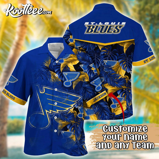 St Louis Blues NHL Custom Hawaiian Shirt