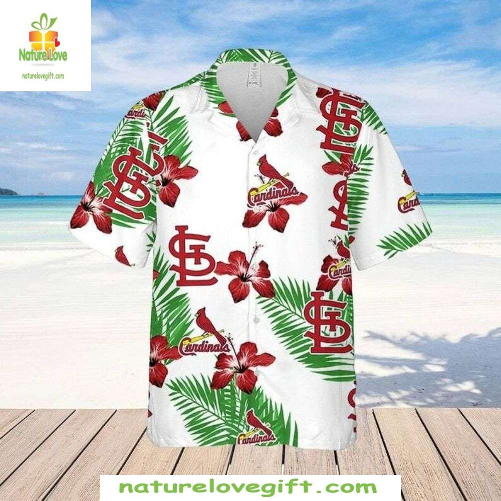 St Louis Cardinals Hawaiian Shirt Hibiscus Freshness MLB Baseball Apparel