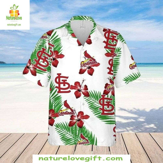 St Louis Cardinals Hawaiian Shirt Hibiscus Freshness MLB Baseball Apparel