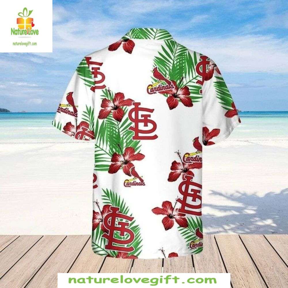 St Louis Cardinals Hawaiian Shirt Hibiscus Freshness MLB Baseball Apparel
