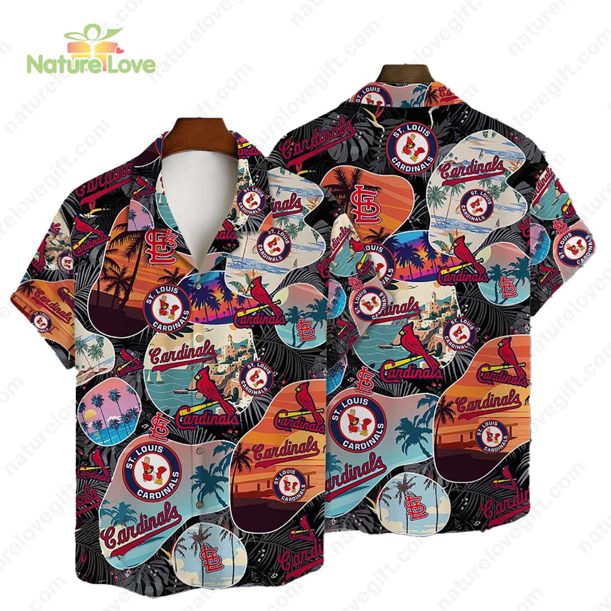 St. Louis Cardinals Beach Scenery Vintage MLB Hawaiian Shirt