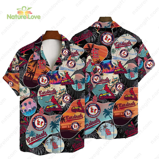 St. Louis Cardinals Beach Scenery Vintage MLB Hawaiian Shirt