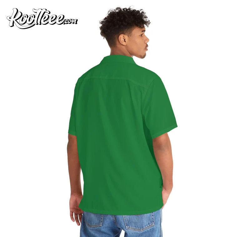 St Patrick’s Day Irish at Heart Lucky Four Leaf Hawaiian Shirt
