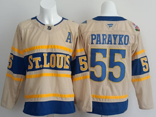 St. Louis Blues #55 Colton Parayko Blue