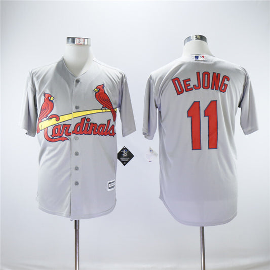 St. Louis Cardinals #11 Paul DeJong Cardinals 11 Gray Fan